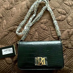 New w/Tags!! Badgley Mischka Croc-Embossed Shoulder Bag